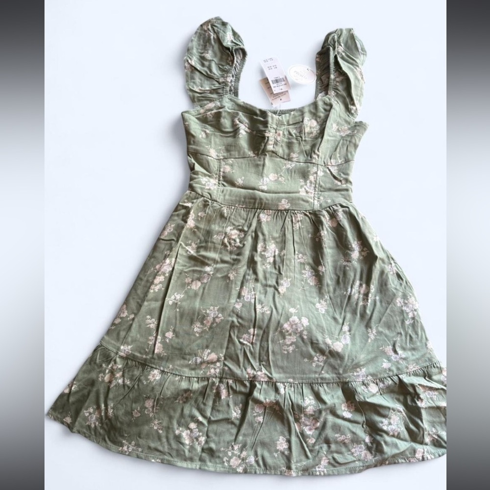 Floral Green Dress
